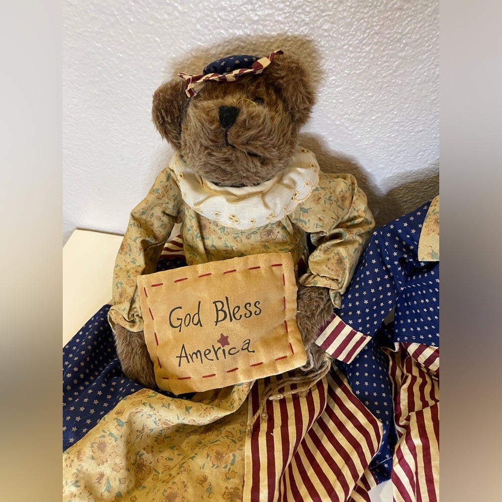 Lillian‎ Vernon Vintage Collection 4th of July Patriotic Bears God Bless America - Picture 4 of 9